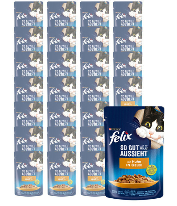 Bild 1 von PURINA felix® Nassfutter für Katzen So gut wie es aussieht, 26 x 85 g