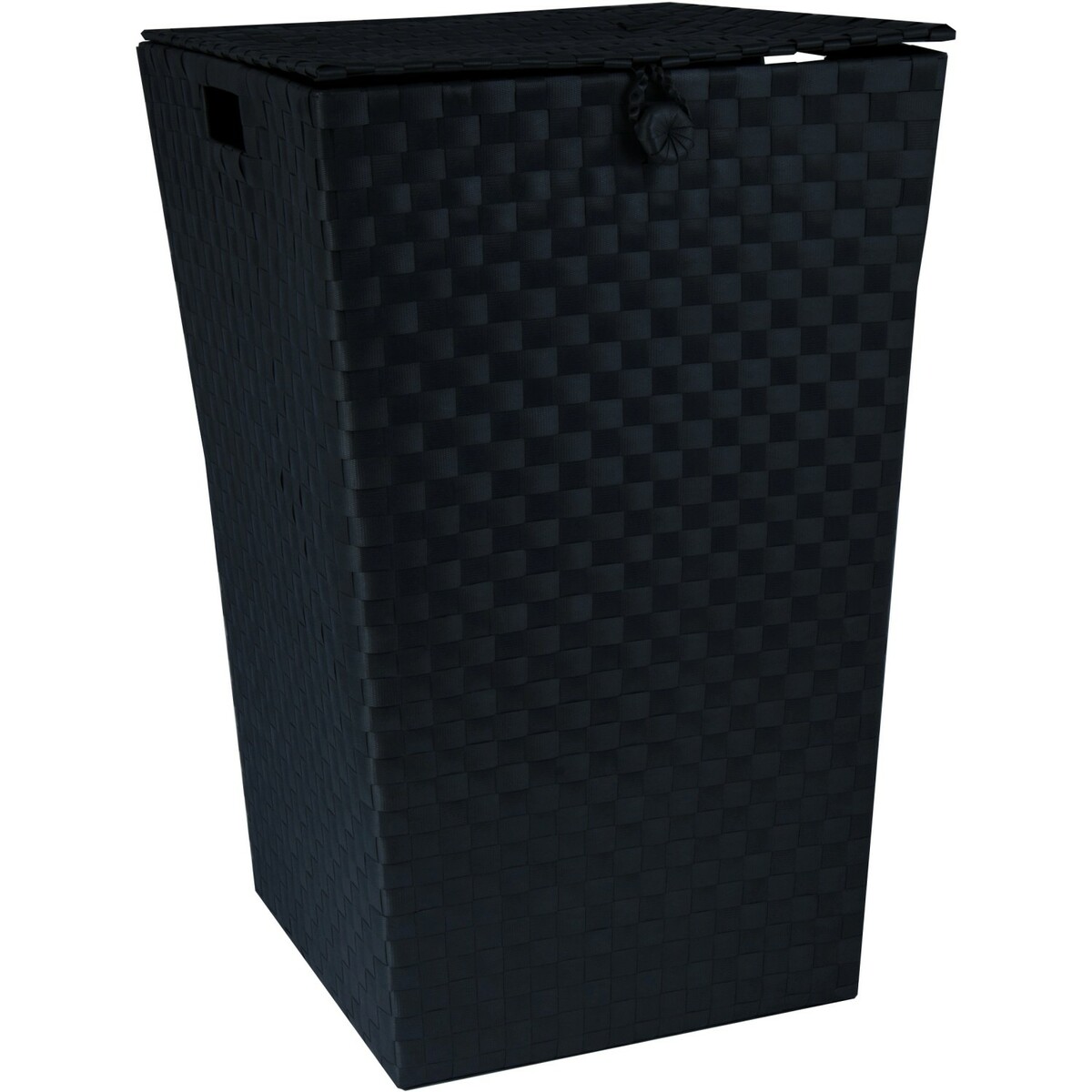 Bild 1 von Wäschekorb PP-Geflecht mit Deckel 35 cm x 35 cm x 55,5 cm Schwarz