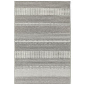 Novel In- Molde, Anthrazit, Grau, Weiß, Textil, Graphik, rechteckig, 80 cm, Teppiche & Böden, Teppiche, Outdoorteppiche