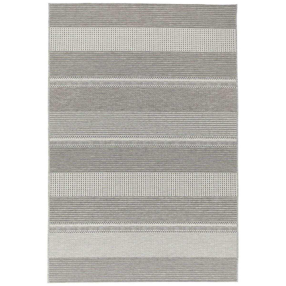 Bild 1 von Novel In- Molde, Anthrazit, Grau, Weiß, Textil, Graphik, rechteckig, 80 cm, Teppiche & Böden, Teppiche, Outdoorteppiche