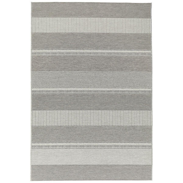 Bild 1 von Novel In- Molde, Anthrazit, Grau, Weiß, Textil, Graphik, rechteckig, 80 cm, Teppiche & Böden, Teppiche, Outdoorteppiche