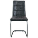 Bild 1 von Mid.you Stuhl, Schwarz, Metall, Textil, C-Form, 43x92x56 cm, Esszimmer, Stühle, Esszimmerstühle