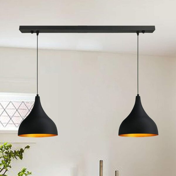 Bild 2 von Bamyum Pendelleuchte Bamyum Pendelleuchte Schwarz, Adash, 3 Flammige Metall Ø26 cm Lampe, ohne Leuchtmittel