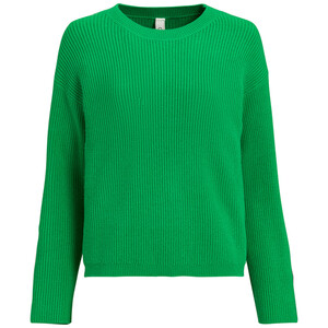 Damen Strickpullover unifarben GRÜN