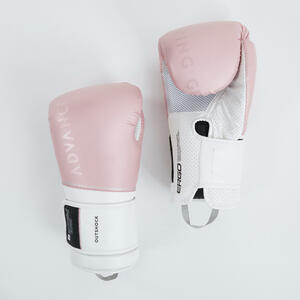 Boxhandschuhe 120 ergonomisch rosa Rosa|weiß