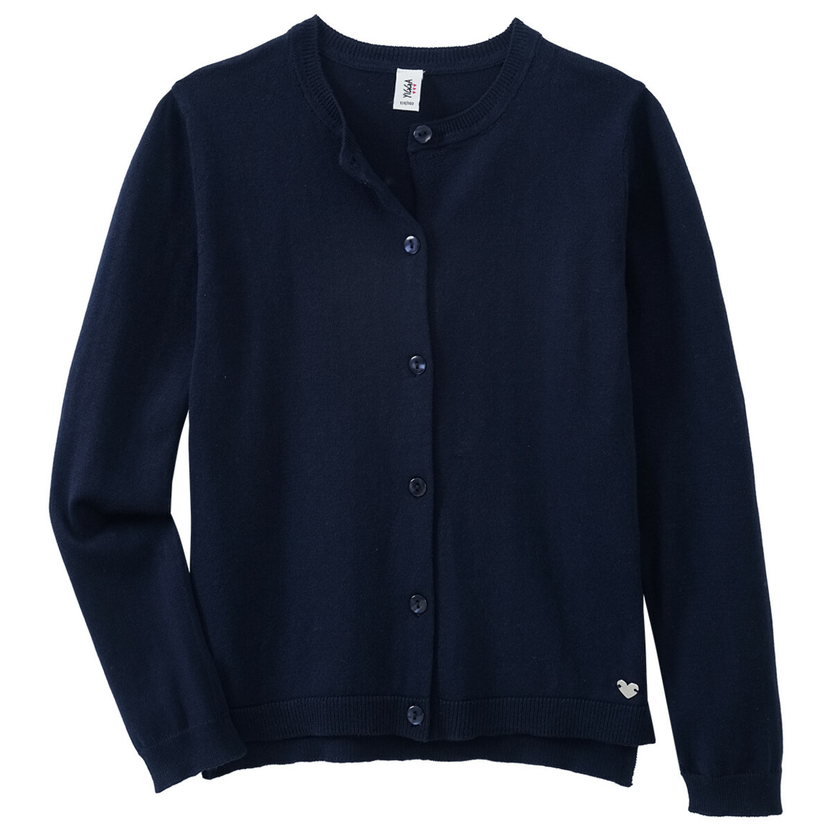 Bild 1 von Mädchen Feinstrickjacke im Basic-Look DUNKELBLAU