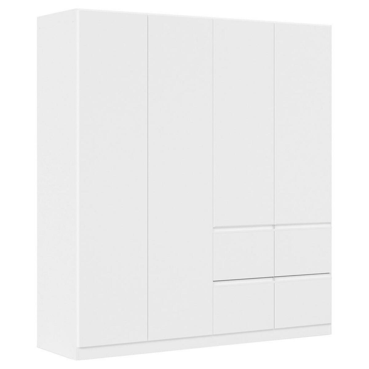 Bild 1 von Xora Drehtürenschrank, Weiß, Kunststoff, 2 Fächer, 4 Schubladen, 181x197x54 cm, Blauer Engel, BQ - Bündnis für Qualität, Made in Germany, in verschiedenen Größen erhältlich, Holzdekoren erh