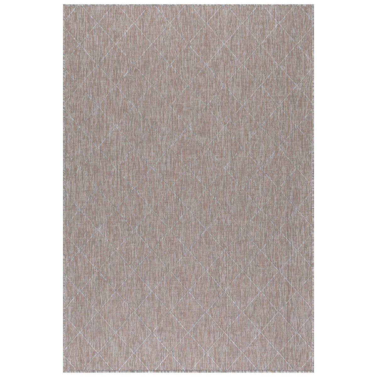 Novel In Zagora, Grau, Beige, Textil, Raute, rechteckig, 140 cm, Oeko