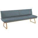 Bild 1 von Koinor Sitzbank, Wildeiche, Graublau, Holz, Leder, Echtleder, Büffelleder, Wildeiche, furniert, massiv, 3-Sitzer, 214x88x66 cm, Goldenes M, Dgm, Fußauswahl, Lederauswahl, Stoffauswahl, Typenauswahl