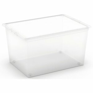 KIS Aufbewahrungsbox C XL mit Deckel 4 Rollen Transparent