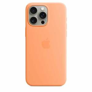 iPhone 15 Pro Max Silikon Case mit MagSafe - Sorbet Orange