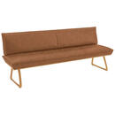 Bild 1 von Koinor Sitzbank, Cognac, Wildeiche, Holz, Leder, Echtleder, Büffelleder, Wildeiche, furniert, massiv, 3-Sitzer, 214x88x66 cm, Goldenes M, Dgm, Fußauswahl, Lederauswahl, Stoffauswahl, Typenauswahl,