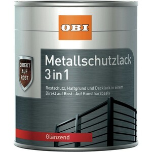 OBI Metallschutzlack 3in1 RAL 7016 Anthrazit glänzend 750 ml
