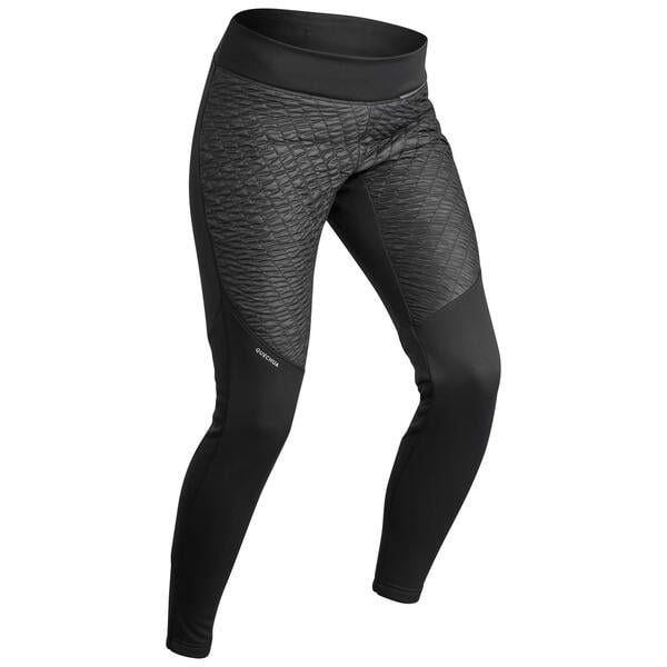 Bild 1 von Leggings Damen Winterwandern warm wasserabweisend - SH500 schwarz Schwarz