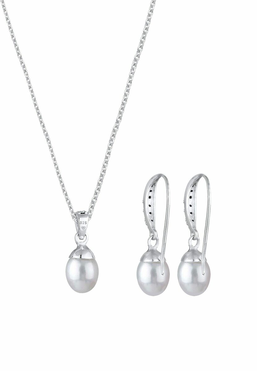 Bild 4 von Elli Schmuckset Elegant Perle Kristalle 925 Silber