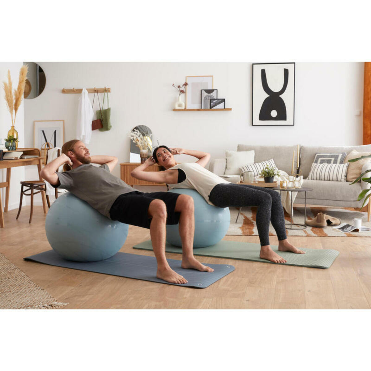 Bild 1 von Gymnastikball mit Pumpe schnelles Aufpumpen und Luftablassen Grösse 1 / 55 cm