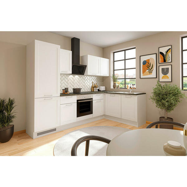 Bild 1 von Mid.you Eckküche, Weiß, Metall, 2,2 Schubladen, nur wie online abgebildet bestellbar, A, 280x175 cm, Made in EU, Küchen, Eckküchen