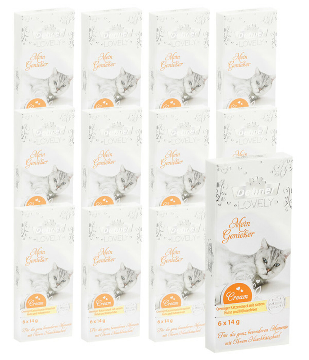 Bild 1 von Dehner Premium Lovely Katzensnack Mein Genießer, 12 x 6 x 14 g