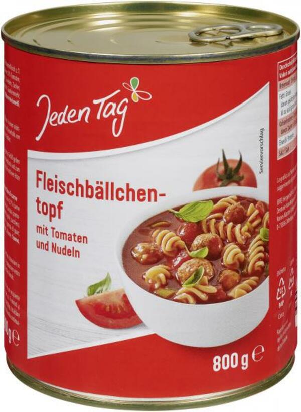 Bild 1 von Jeden Tag Fleischbällchentopf mit Tomaten und Nudeln