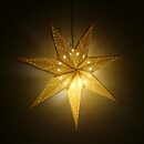 Bild 4 von Salcar LED Stern LED Dekolicht Weihnachtsstern Papierstern-Lichterkette Beleuchtete, 55cm Hängender-LED-Stern, Dekoration Sterne Warmweiß 55cm