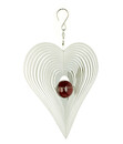 Bild 1 von NATURE'S MELODY Windspiel Cosmo Herz, 18,5 x 4,5 x 27 cm, silber/rot