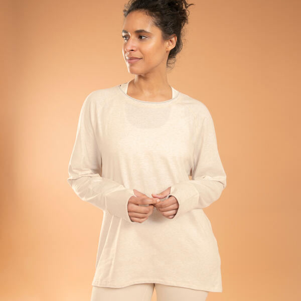 Bild 1 von Langarmshirt Yoga Damen - beige Beige