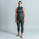 Bild 1 von Neoprenanzug Freiwasserschwimmen ärmellos OWS 500 Neopren 2/2 mm Damen Blau|schwarz