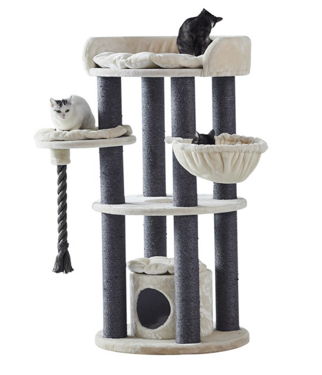 Bild 1 von Nobby Kratzbaum Arda, creme/grau, ca. B78/H122/T50 cm