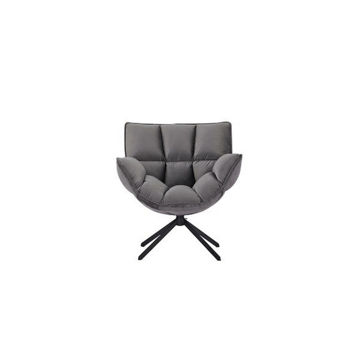 Bild 1 von Livetastic Drehstuhl, Dunkelgrau, Textil, Drehkreuz, 81x83x78 cm, Bsci, Sitzfläche 360° drehbar, Arbeitszimmer, Bürostühle, Drehstühle
