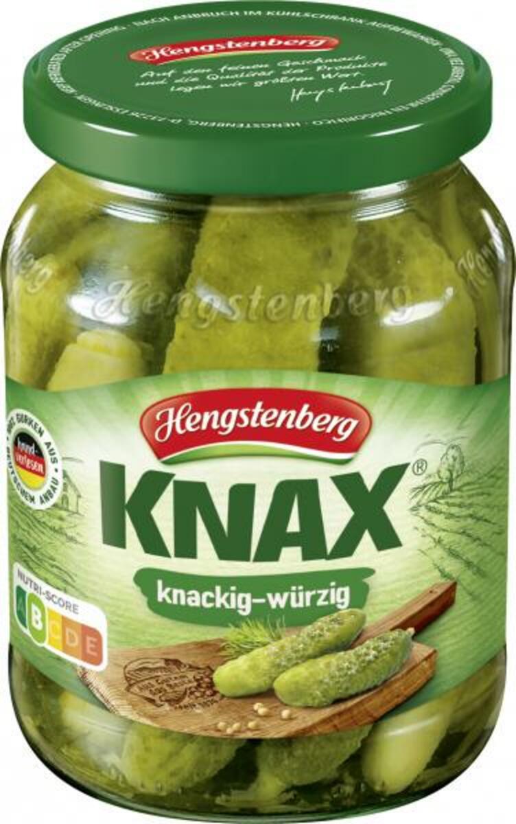 Bild 1 von Hengstenberg Knax Gewürzgurken knackig-würzig