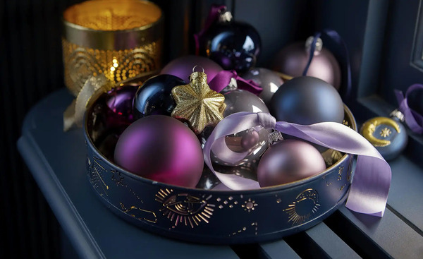 Bild 3 von Weihnachtskugeln, 20er-Set Violett/ Lila/ Nachtblau