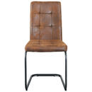 Bild 1 von Mid.you Stuhl, Braun, Metall, Textil, C-Form, 43x92x56 cm, Esszimmer, Stühle, Esszimmerstühle