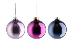 Weihnachtskugeln, 20er-Set Violett/ Lila/ Nachtblau