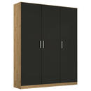 Bild 1 von Rauch Möbel Drehtürenschrank, Eiche Artisan, Holzwerkstoff, 1 Fächer, 136x197x54 cm, Blauer Engel, Made in Germany, Schlafzimmer, Kleiderschränke, 3- türige Kleiderschränke