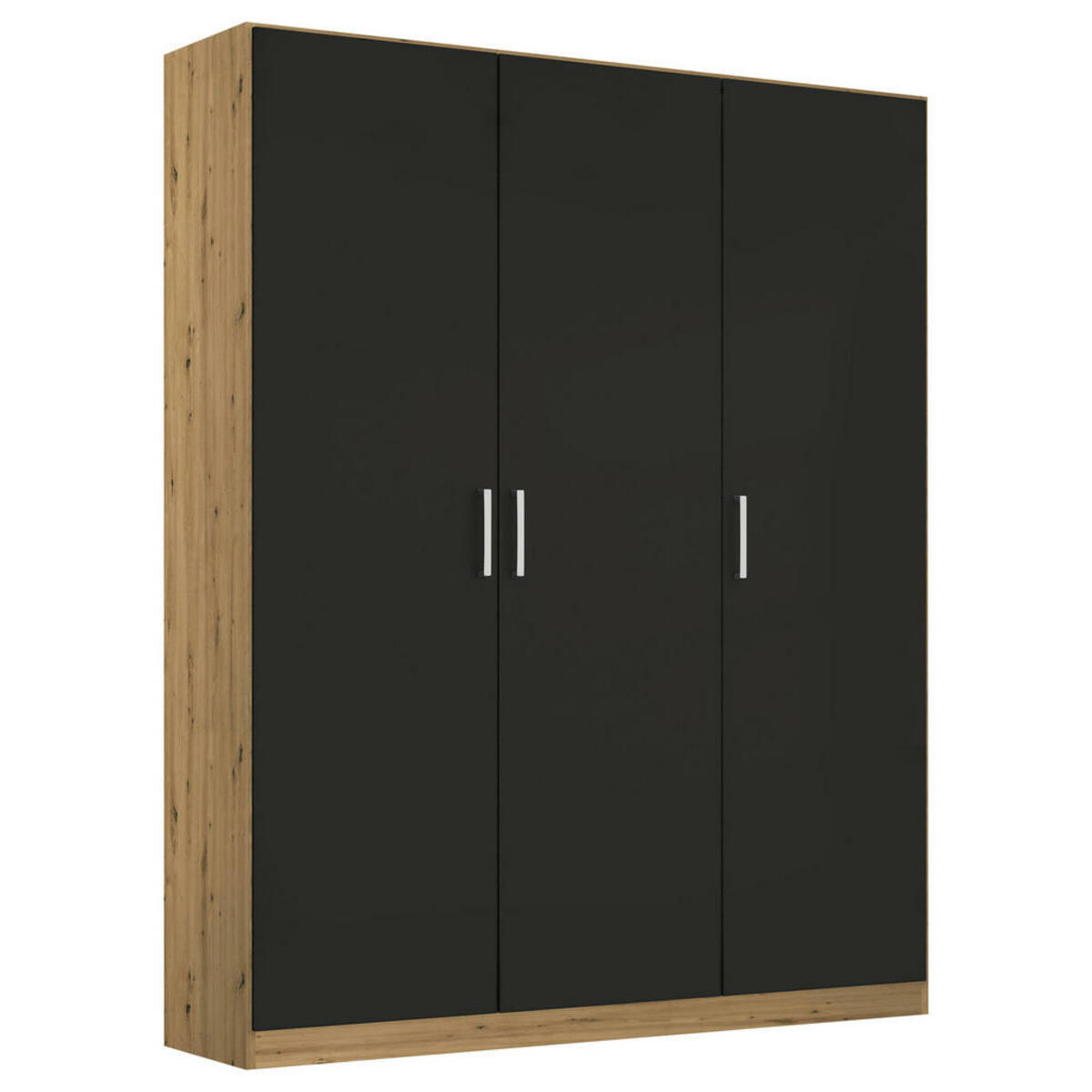 Bild 1 von Rauch Möbel Drehtürenschrank, Eiche Artisan, Holzwerkstoff, 1 Fächer, 136x197x54 cm, Blauer Engel, Made in Germany, Schlafzimmer, Kleiderschränke, 3- türige Kleiderschränke