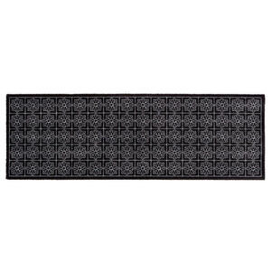 Esposa FUßMATTE, Schwarz, Weiß, Textil, rechteckig, 66 cm, rutschfest, schmutzabweisend, für Fußbodenheizung geeignet, Teppiche & Böden, Fußmatten