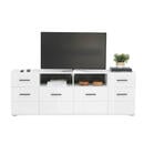 Bild 1 von Mid.you Tv-Element Avanti, Anthrazit, Weiß, Holzwerkstoff, 4 Fächer, 2 Schubladen, 180x63.7x41.6 cm, Wohnzimmer, TV Möbel, TV-Elemente