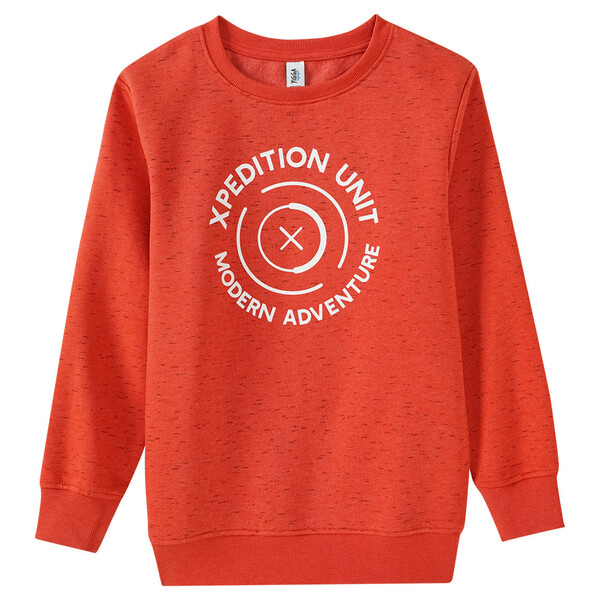 Bild 1 von Jungen Sweatshirt mit Message-Print DUNKELORANGE