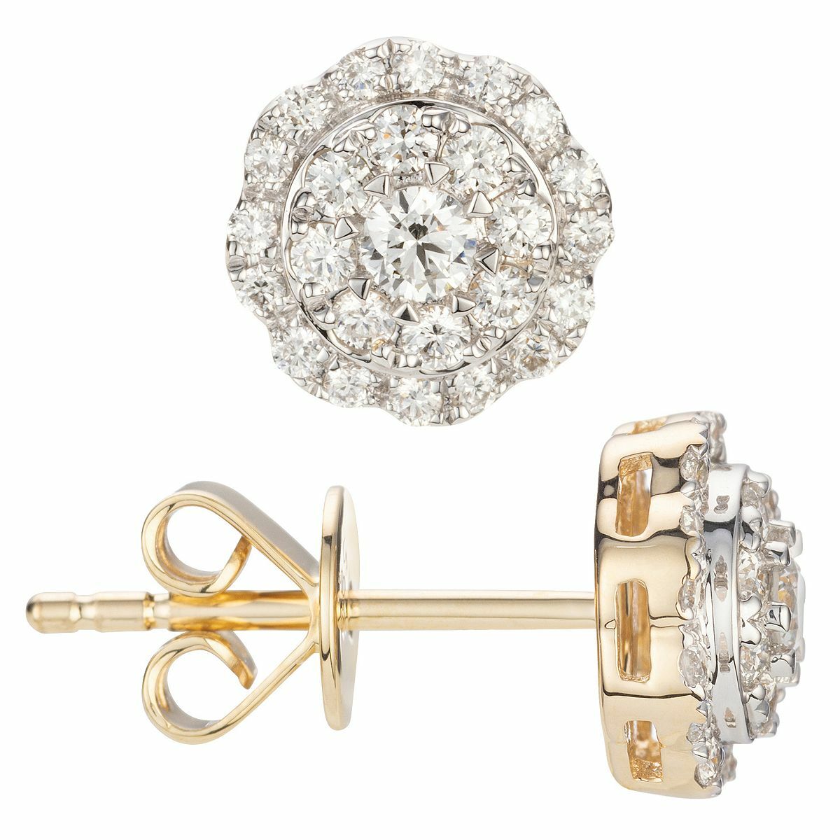 Bild 1 von CANADIAN DIAMONDS Ohrstecker 50 Brillanten 0,45ct hfw, lupenrein Gold 585