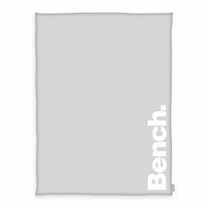Bench Decke uni mit Schriftzug Wellsoft-Flausch ca. 150x200cm