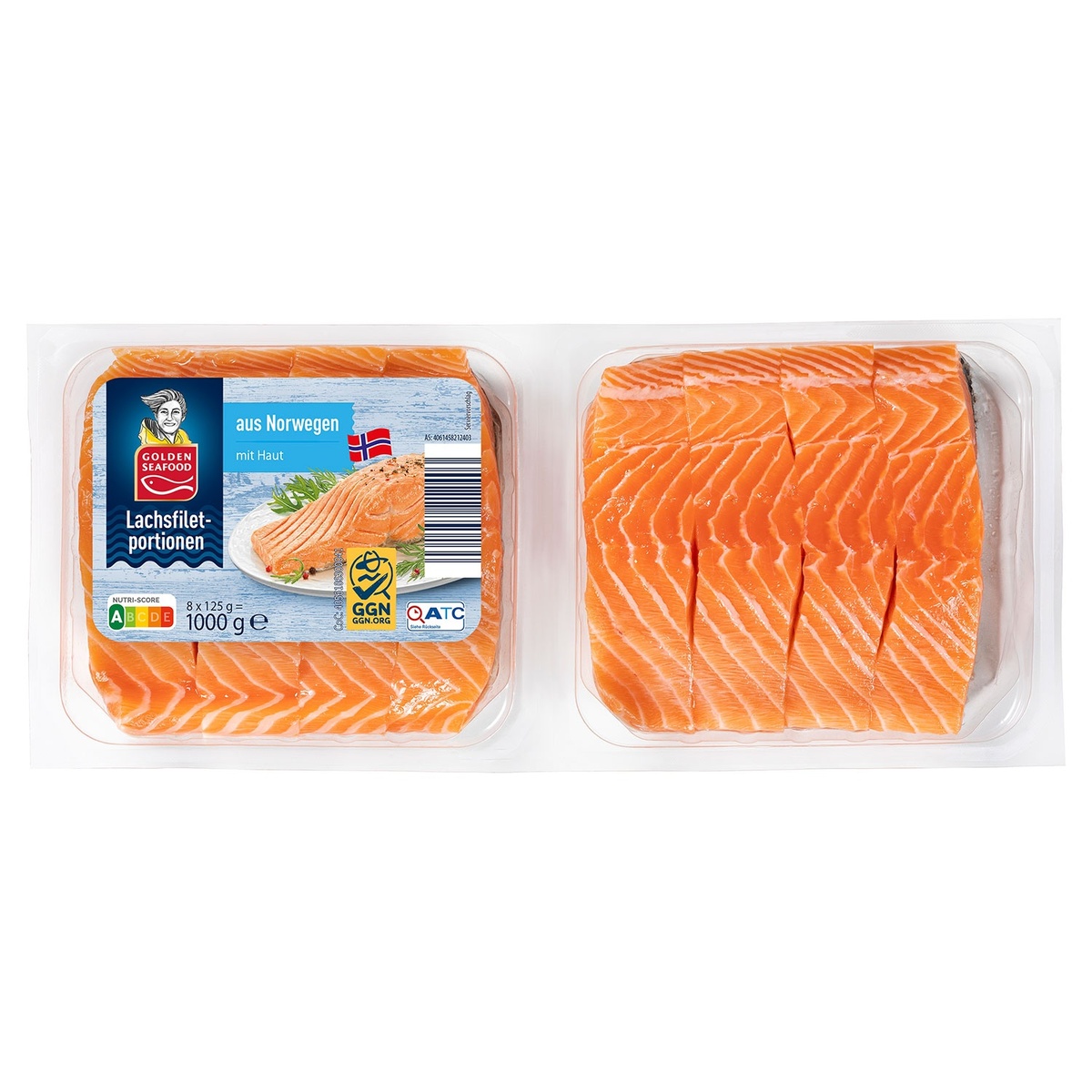 Bild 1 von GOLDEN SEAFOOD Norwegische Lachsfiletportionen 1 kg
