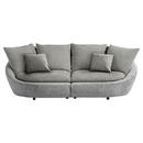 Bild 1 von Mid.you Megasofa, Hellgrau, Dunkelgrau, Textil, 4-Sitzer, Füllung: Vlies, Polyetherschaumkern, Silikon, Schaumstoffflocken,Polyurethan (Pur), Silikon, Schaumstoffflocken,Polyurethan (Pur), Silikon,