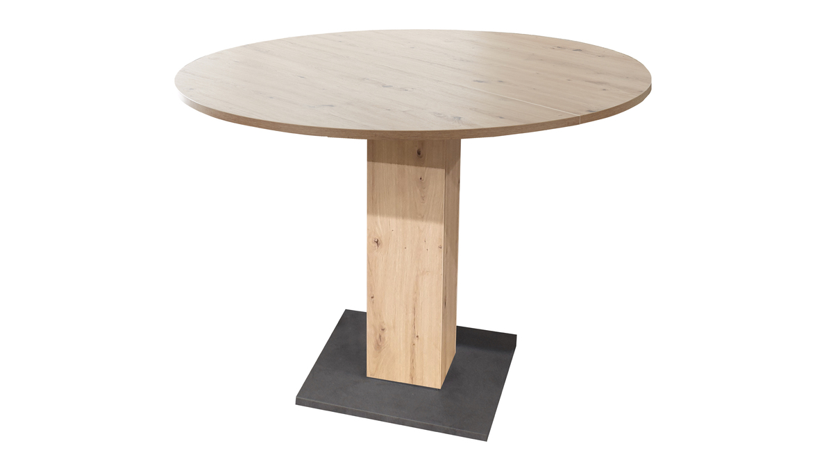 Bild 1 von Esstisch rund ausziehbar 90 cm Asteiche - TAP