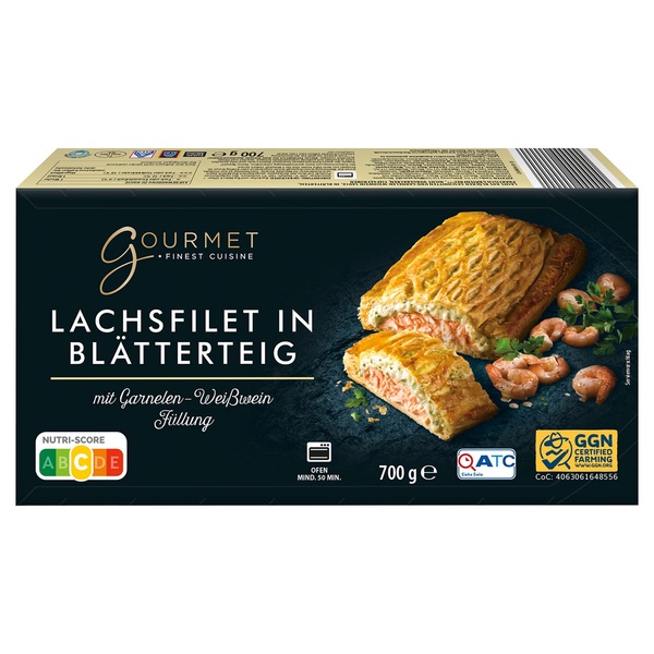 GOURMET FINEST CUISINE Lachsfilet in Blätterteig 700 g von ALDI SÜD ...