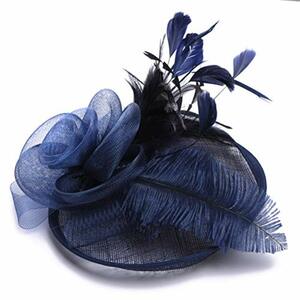 Fascinator Damen Hut Haarschmuck Blume Bankett Mesh Hut Fede