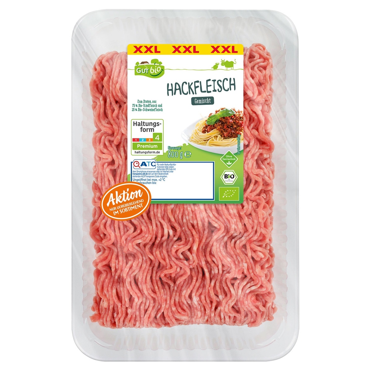 Bild 1 von GUT BIO Bio-Hackfleisch, gemischt 800 g