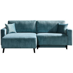 Novel Eckschlafsofa Hagen, Petrol, Textil, 2-Sitzer, Füllung: Schaumstoff, 226x157 cm, Armteil links, rechts, Wohnzimmer, Sofas & Couches, Wohnlandschaften