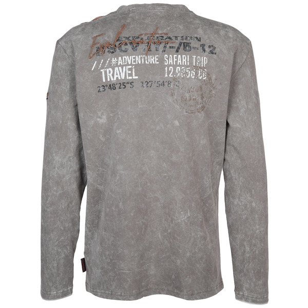 Bild 2 von Herren Henleyshirt mit 2in1 Kragen
                 
                                                        Grau