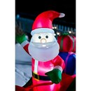 Bild 4 von LED-Dekofigur aufblasbarer Santa mit Rentierschlitten