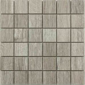 Feinsteinzeugmosaik Holzoptik
, 
eiche grau, 29,8 x 29,8 x 1,0 cm, auf Netz